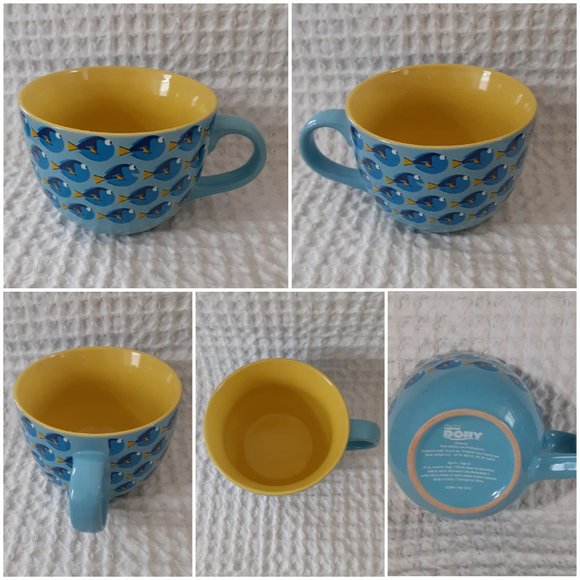 Disney Pixar FINDING DORY Blue Fish Coffee MUG Tea Soup Ice Cream 24 Ounce FUN - Picture 7 of 8